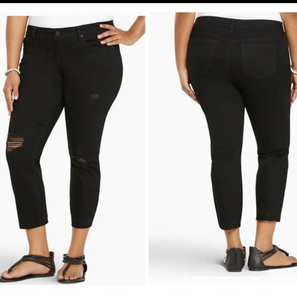 Torrid distressed ankle skinny jeans size 18 NWT